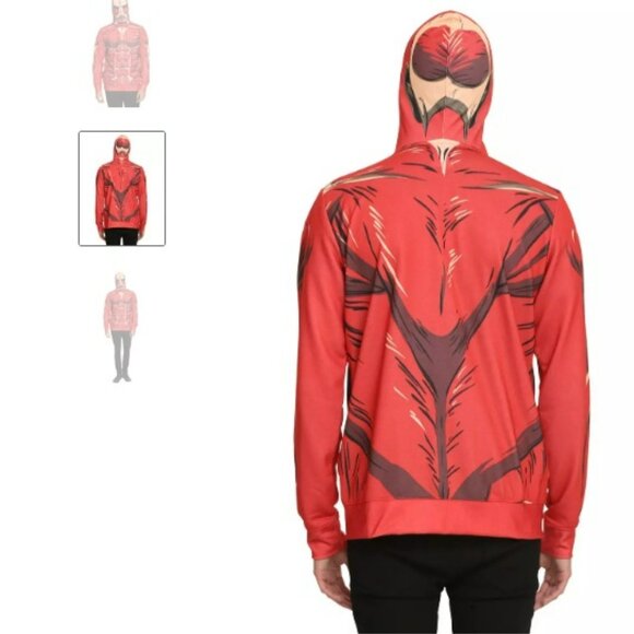 Attack on Titan Colossal Titan Full Zip Hoodie Adult S - Picture 11 of 12